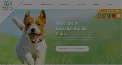 Desktop Screenshot of herschelanimalclinic.com