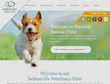 Tablet Screenshot of herschelanimalclinic.com